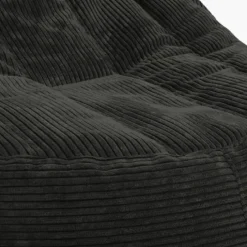 Pouf poire Rimo velours cotelé Poso 34 anthracite