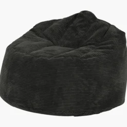 Pouf poire Rimo velours cotelé Poso 34 anthracite