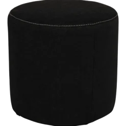 Pouf rond Jacques noir