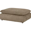 Pouf Venice en tissu gris