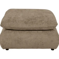Pouf Venice en tissu gris