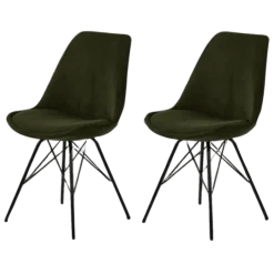 Prix spécial - lot de 2 chaises Eris Olive Green Wind 180