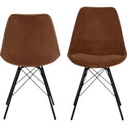 Prix spécial - lot de 2 chaises Eris dining copper wind 100
