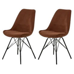 Prix spécial - lot de 2 chaises Eris dining copper wind 100