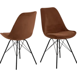 Prix spécial - lot de 2 chaises Eris dining copper wind 100
