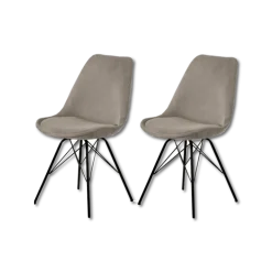 Prix spécial - Lot de 2 chaises Eris dining Chair beige wind 70
