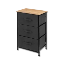 Rangement 3T Tissa gris foncé