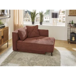 Recamiere velours cotelé rouille REX 426/31