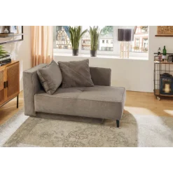 Recamiere velours taupe REX