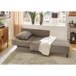 Recamiere velours taupe REX
