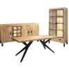 Salle à manger Kali dressoir + table + vitrine