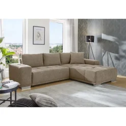 Salon convertible Luciano marron clair