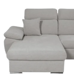 Salon d'angle Alabama gris clair