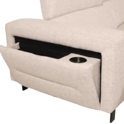 Salon d'angle avec chaise longue à gauche KM.6830