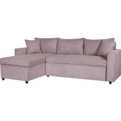 Salon d'angle convertible Golf marron