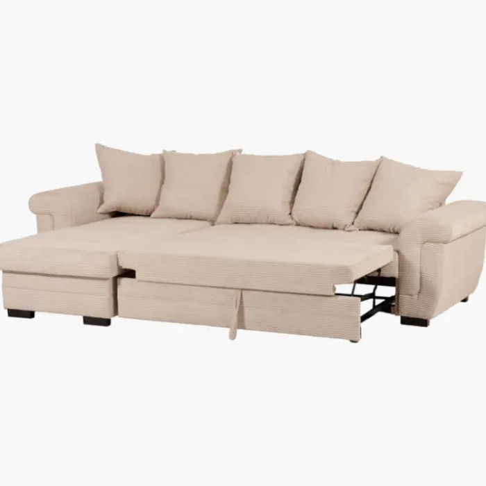 Salon d'angle convertible Java Beige ( mini latte )