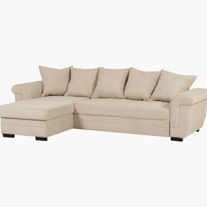 Salon d'angle convertible Java Beige ( mini latte )