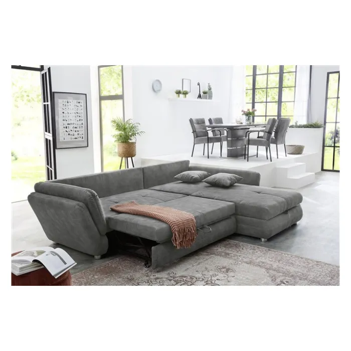 Salon d'angle convertible Jengen gris