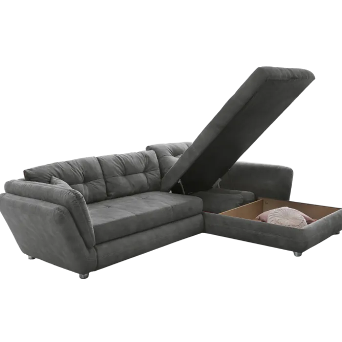 Salon d'angle convertible Jengen gris