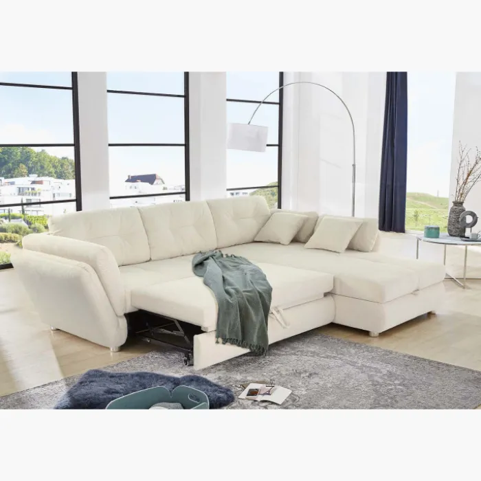 salon d'angle convertible Jengen beige