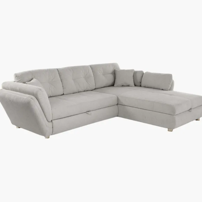 salon d'angle convertible Jengen Gris clair