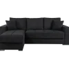 Salon d'angle convertible Modena anthracite
