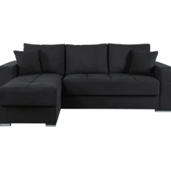Salon d'angle convertible Modena anthracite