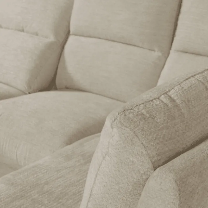 Salon d'angle droit Maeve Ivory