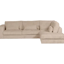Salon d'angle droit Mojo beige