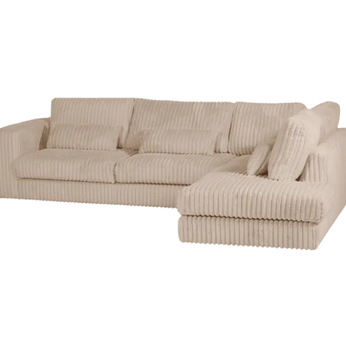 Salon d'angle droit Mojo beige