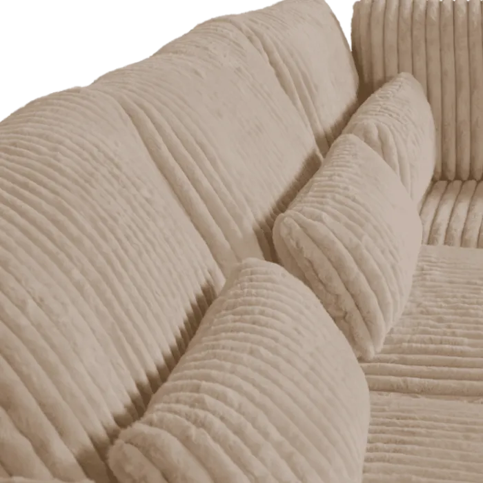 Salon d'angle droit Mojo beige