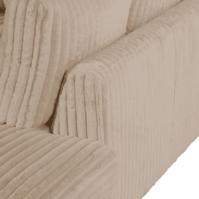 Salon d'angle droit Mojo beige