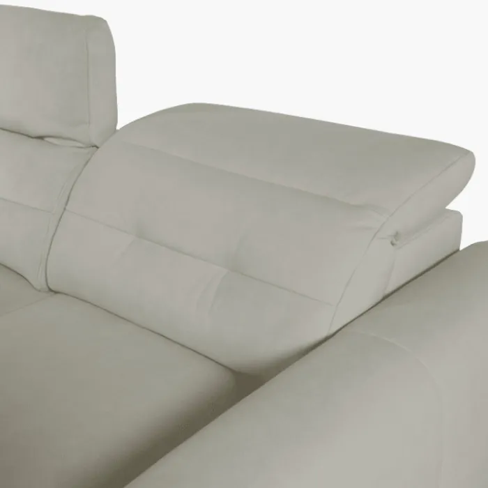 salon d'angle droit Saphire 2 + cl blanc