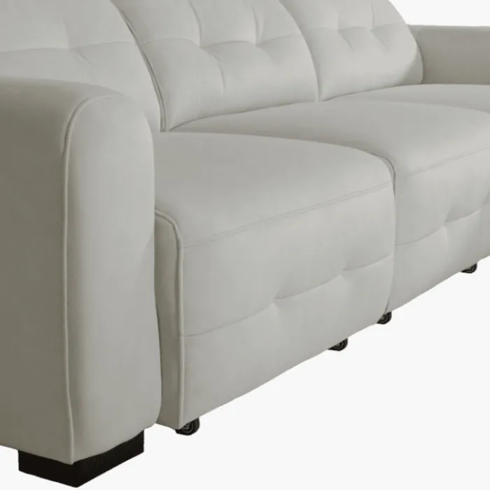 salon d'angle droit Saphire 2 + cl blanc