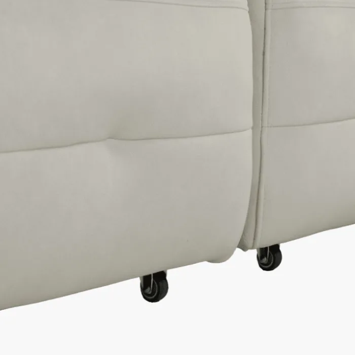 salon d'angle droit Saphire 2 + cl blanc
