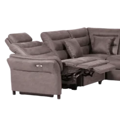Salon d'angle Foreno marron