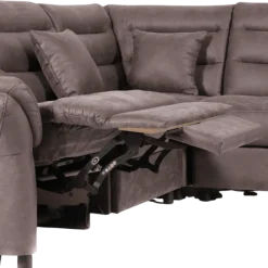 Salon d'angle Foreno marron