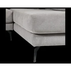 Salon d'angle gauche Davos gris clair
