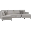 Salon d'angle gauche Split gris