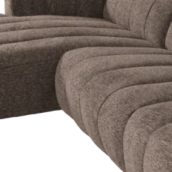 Salon d'angle gauche Willow gris foncé