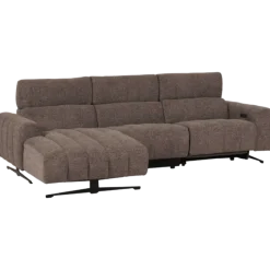 Salon d'angle gauche Willow gris foncé