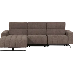 Salon d'angle gauche Willow gris foncé