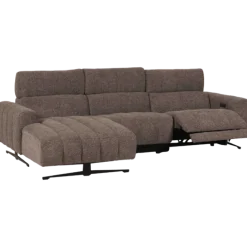Salon d'angle gauche Willow gris foncé