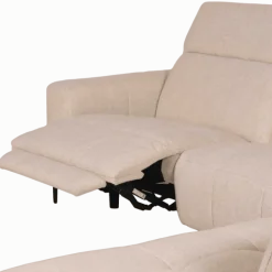 Salon d'angle KM,7932 avec chaise longue et relax éléctrique