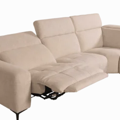Salon d'angle KM,7932 avec chaise longue et relax éléctrique