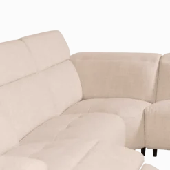 Salon d'angle KM,7932 avec chaise longue et relax éléctrique