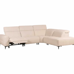Salon d'angle KM,7932 avec chaise longue et relax éléctrique