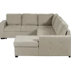 Salon d'angle Olivia convertible avec coffre de rangement