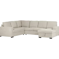 Salon d'angle Olivia convertible avec coffre de rangement