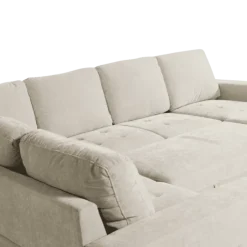 Salon d'angle Olivia convertible avec coffre de rangement